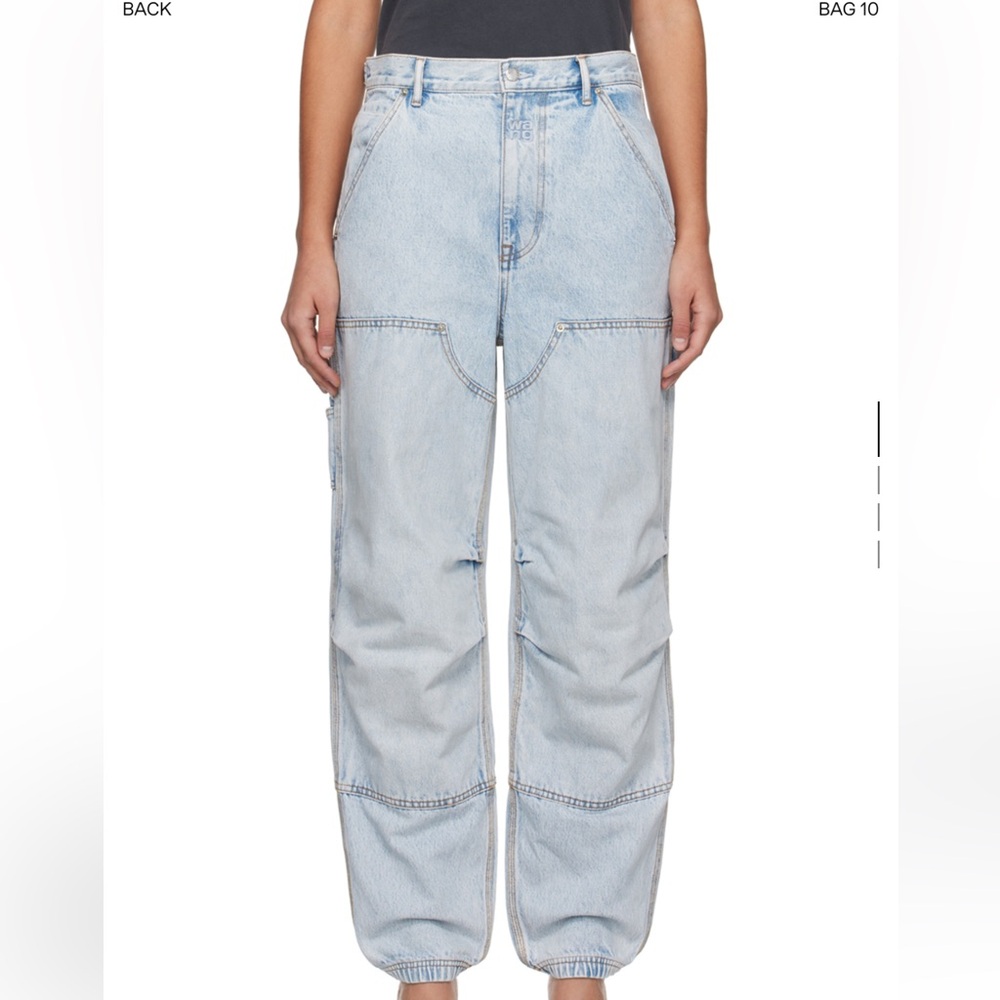 Alexander Wang white double front pants